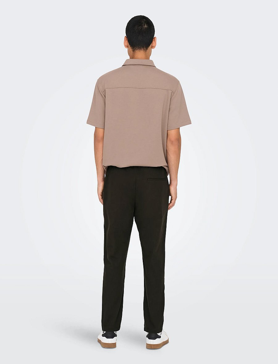 ONLY & SONS - ONSLINUS CROP 0007 COT LIN PNT NOOS - leinenhosen - demitasse - 3