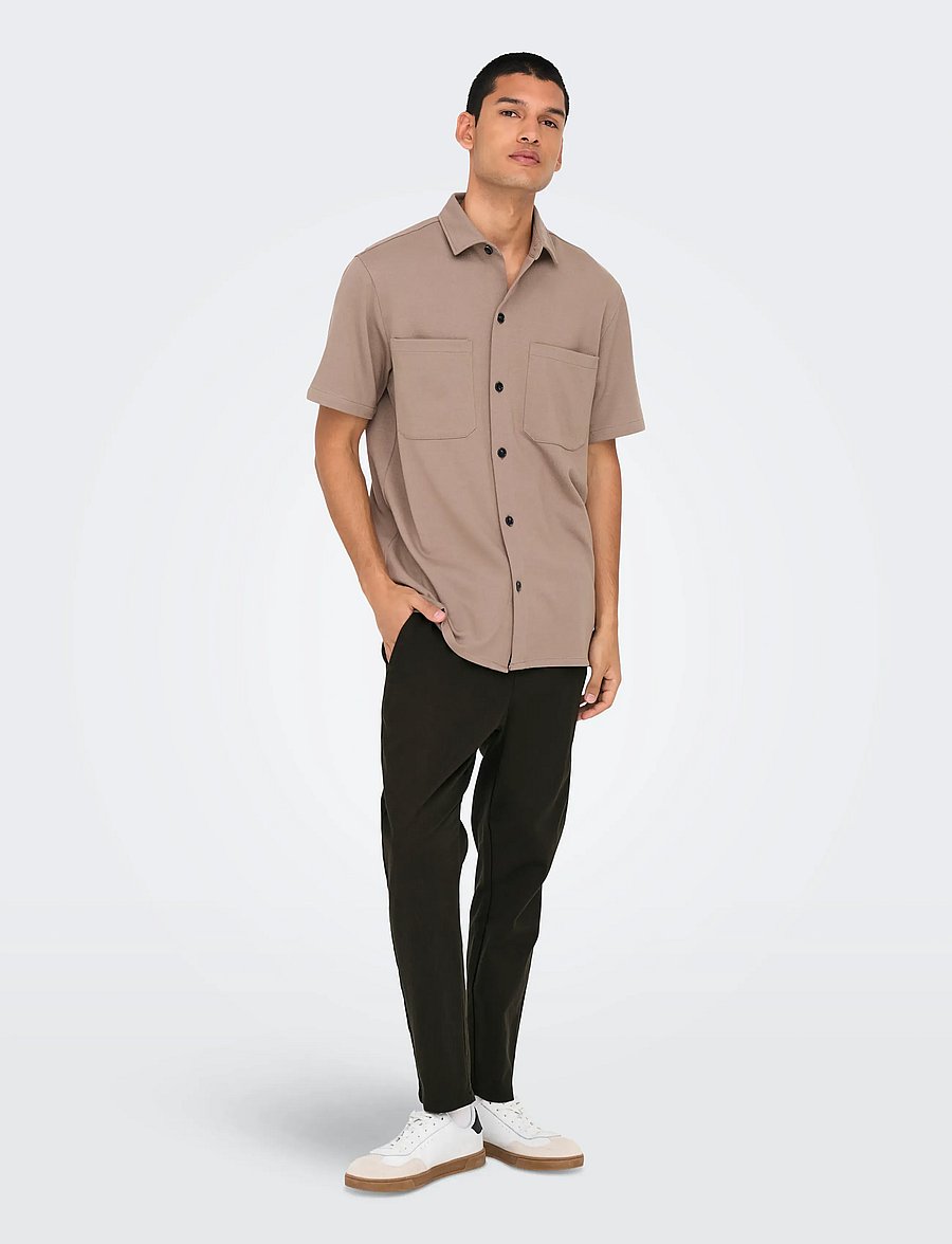 ONLY & SONS - ONSLINUS CROP 0007 COT LIN PNT NOOS - leinenhosen - demitasse - 5