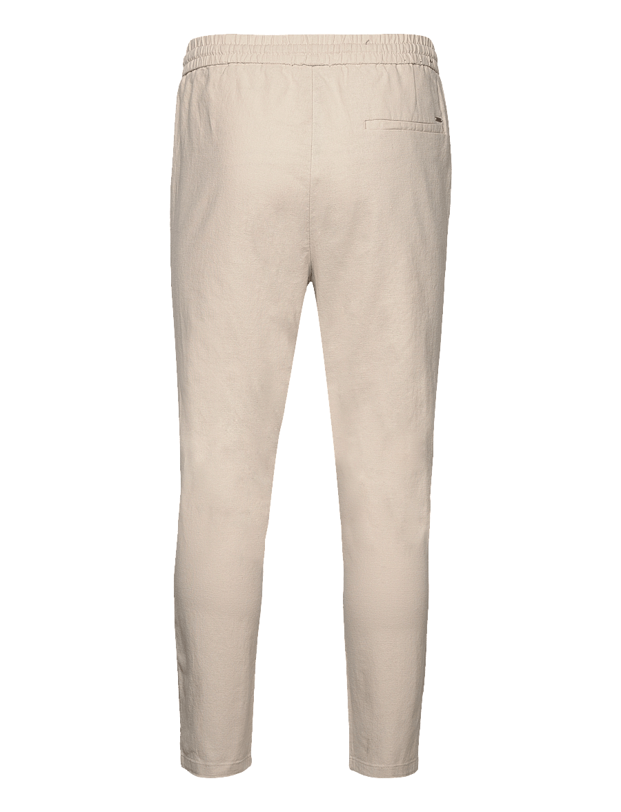 ONLY & SONS - ONSLINUS CROP 0007 COT LIN PNT NOOS - leinenhosen - silver lining - 2