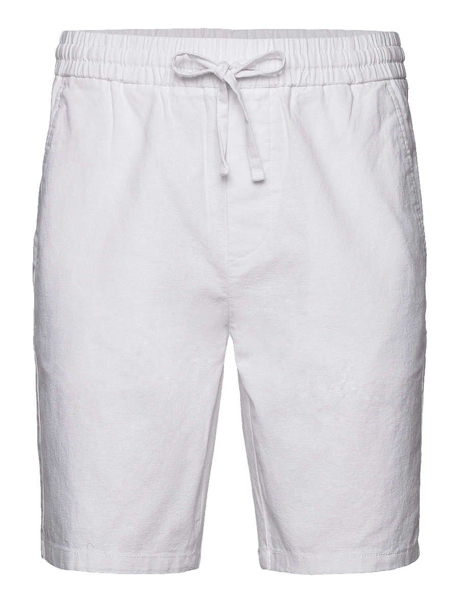 ONLY & SONS - ONSLINUS 0007 COT LIN SHORTS NOOS - linen shorts - bright white - 1