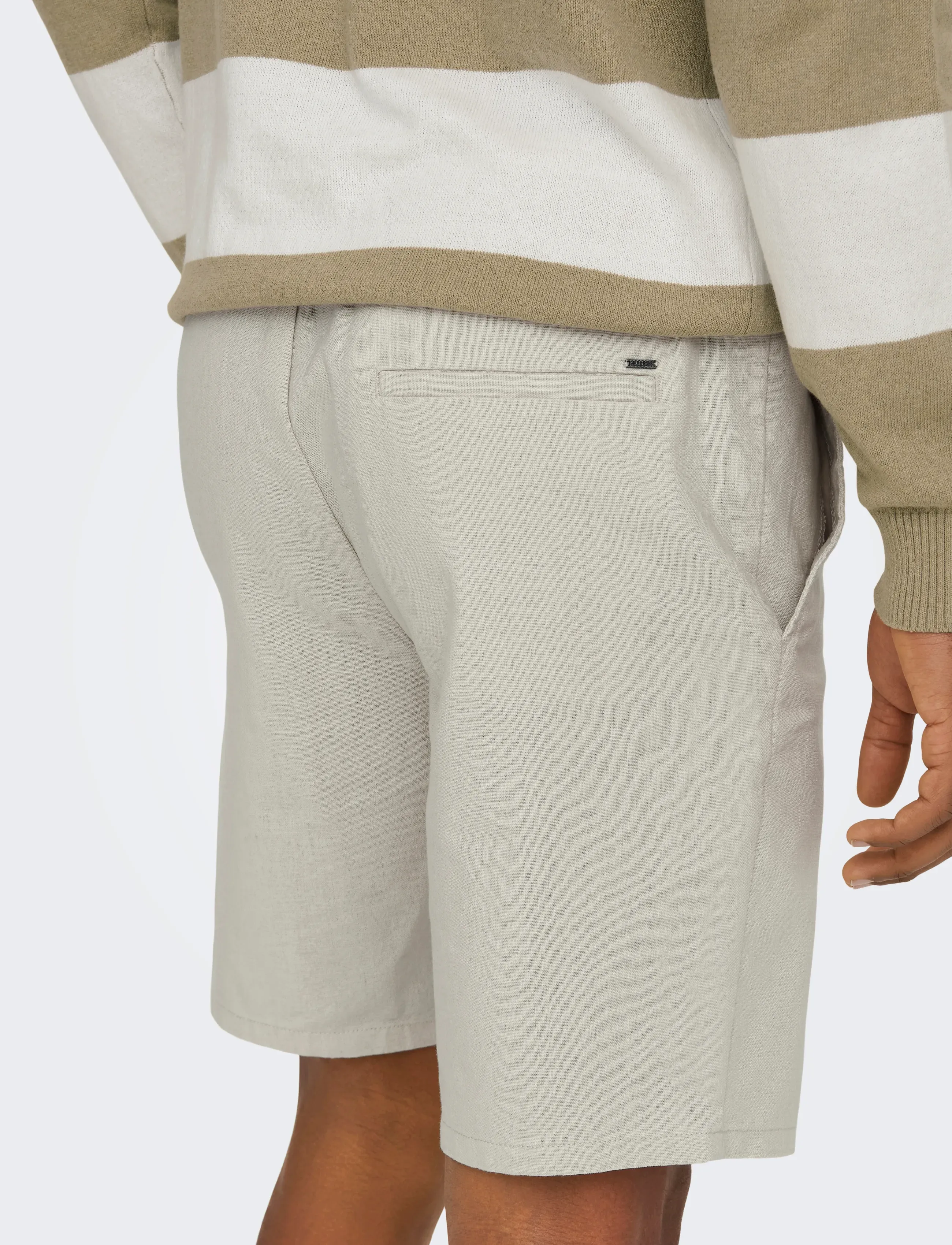 ONLY & SONS Onslinus 0007 Cot Lin Shorts Noos herr – bild 5