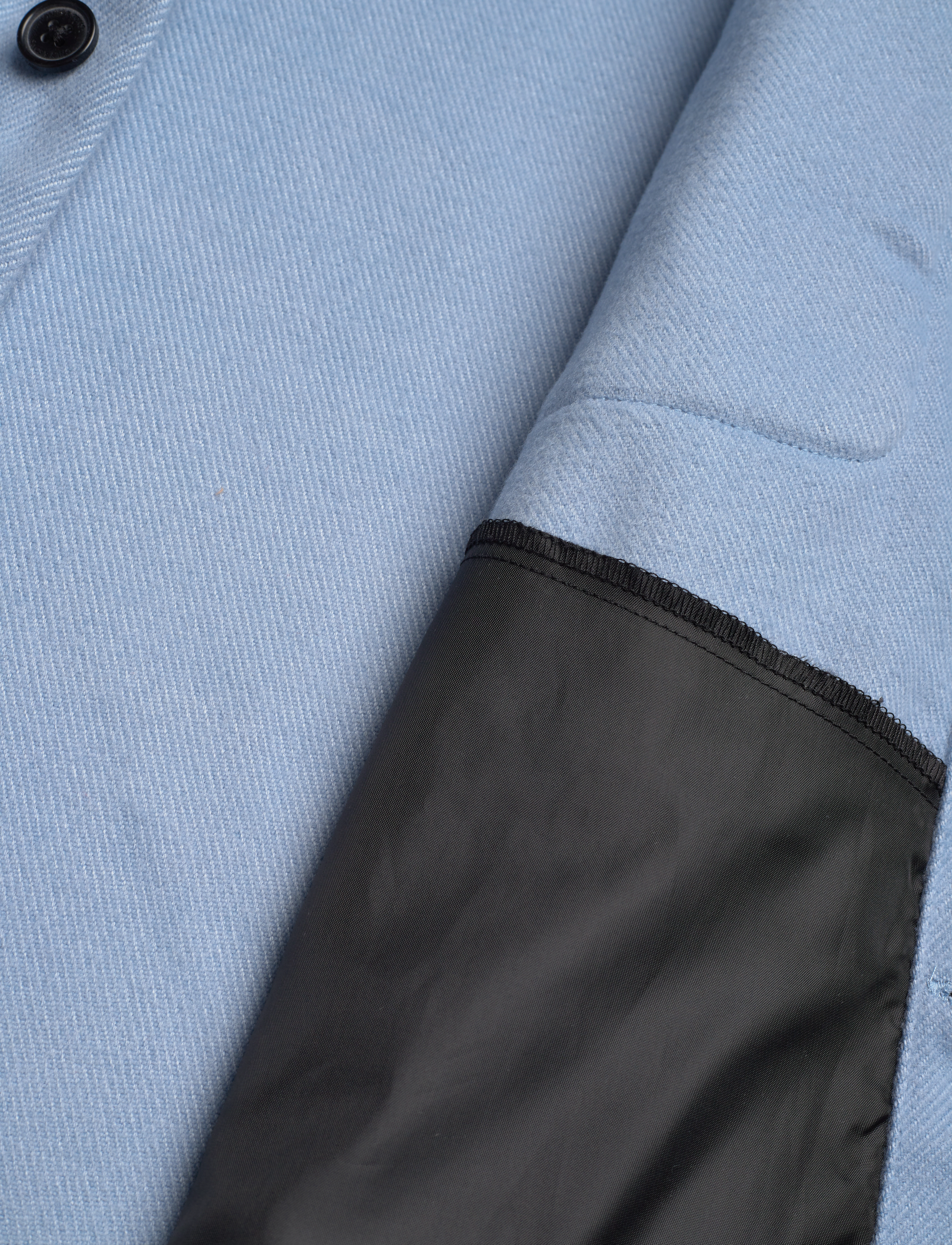 ONLY & SONS - ONSASH OVR WOOLEN LOOK PKT LS SHIRT BP - cashmere blue - 4