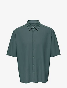 ONSBOYY LIFE RLX RECY PLEATED SS SHIRT, ONLY & SONS