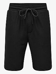 ONLY & SONS - ONSDRUM PLEATED SHORTS - spodenki chinos - black - 0