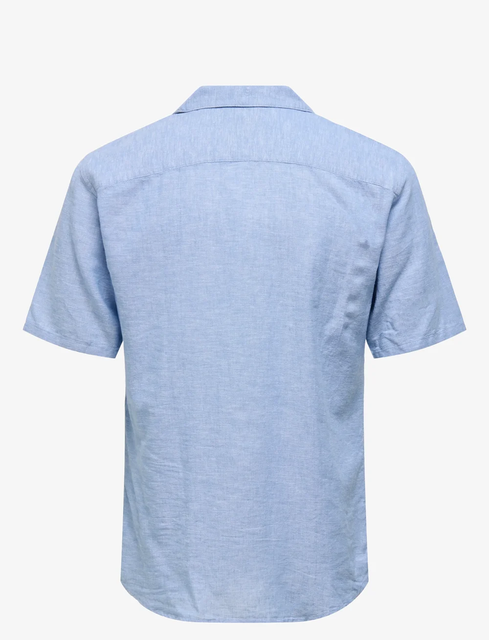 ONLY & SONS - ONSCAIDEN SS SOLID RESORT LINEN NOOS - pellavakauluspaidat - ashleigh blue - 2