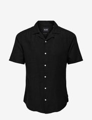 ONLY & SONS - ONSCAIDEN SS SOLID RESORT LINEN NOOS - mažiausios kainos - black - 0
