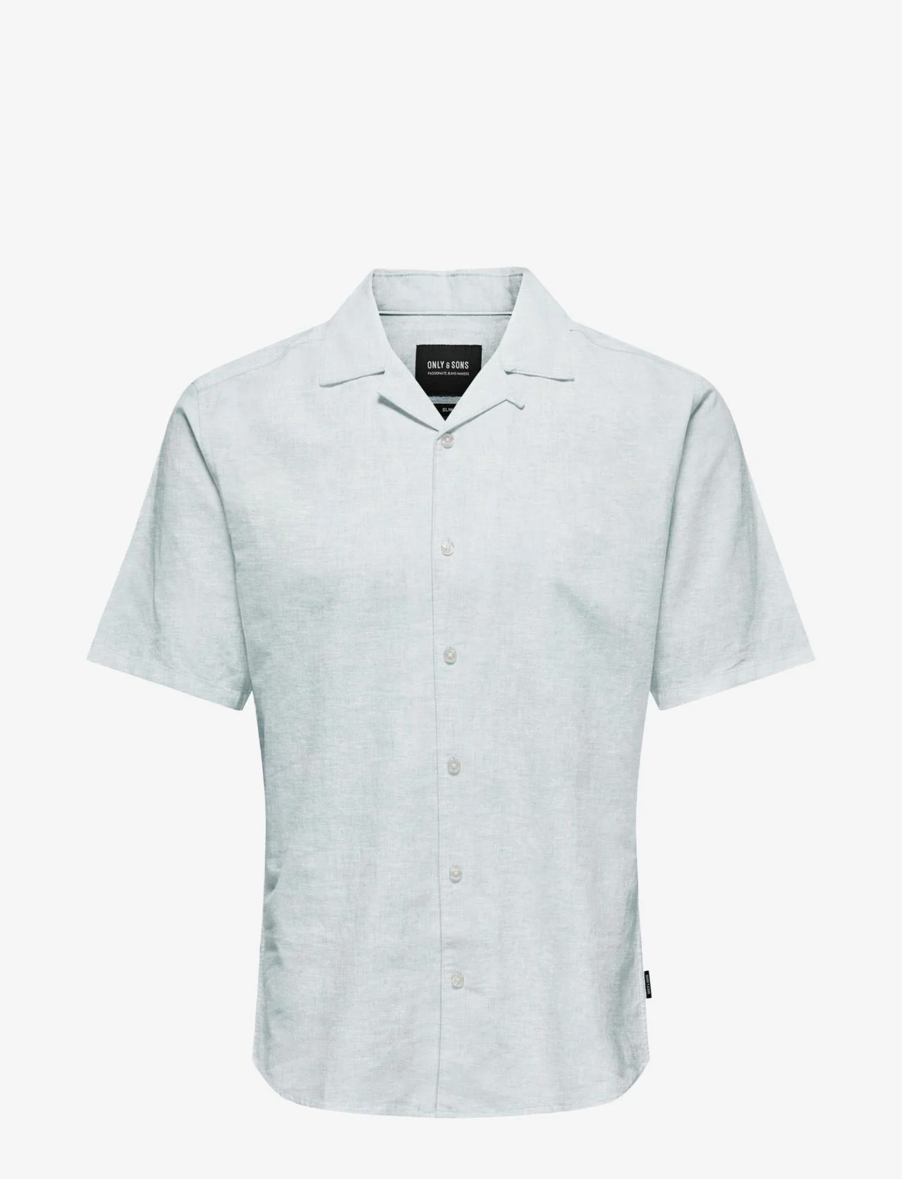 ONLY & SONS - ONSCAIDEN SS SOLID RESORT LINEN NOOS - mažiausios kainos - cashmere blue - 0