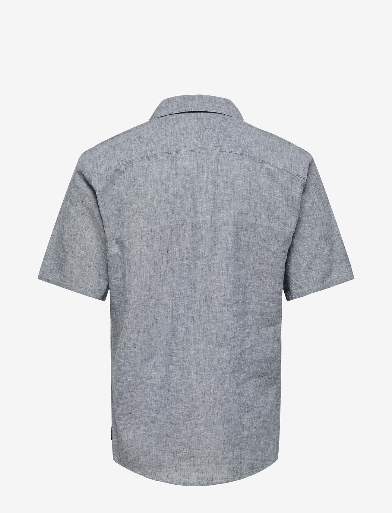 ONLY & SONS - ONSCAIDEN SS SOLID RESORT LINEN SHIRT - leinenhemden - dress blues - 2