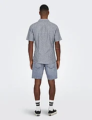 ONLY & SONS - ONSCAIDEN SS SOLID RESORT LINEN NOOS - mažiausios kainos - dress blues - 3
