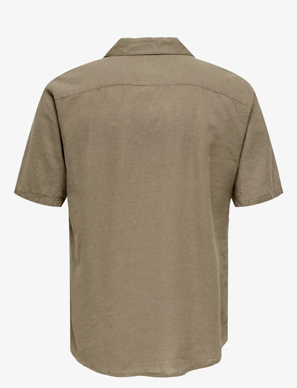 ONLY & SONS - ONSCAIDEN LIFE SS SOLID RESORT LINENNOOS - linen shirts - fossil - 2