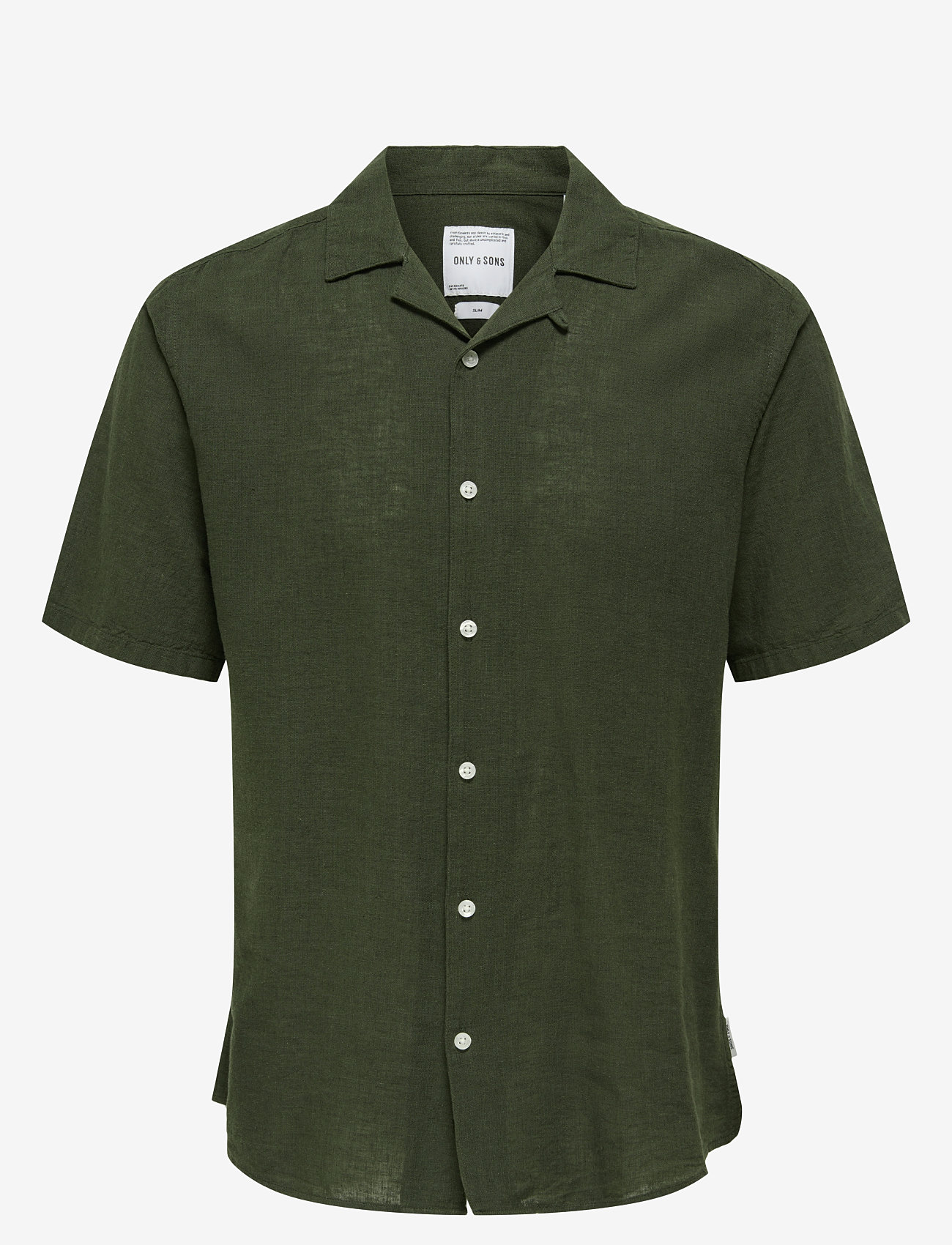 ONLY & SONS - ONSCAIDEN LIFE SS SOLID RESORT LINENNOOS - linneskjortor - kambaba - 1