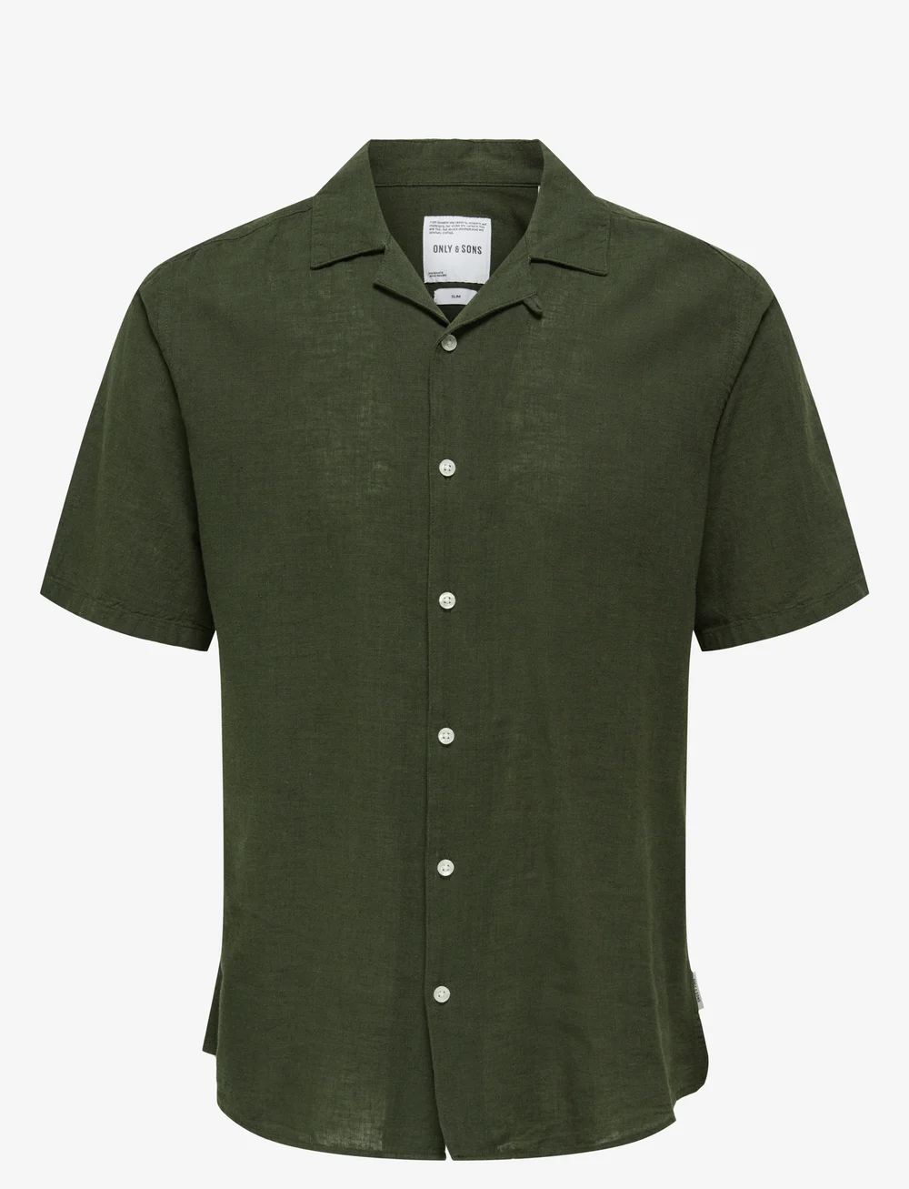 ONLY & SONS - ONSCAIDEN LIFE SS SOLID RESORT LINENNOOS - linen shirts - kambaba - 1