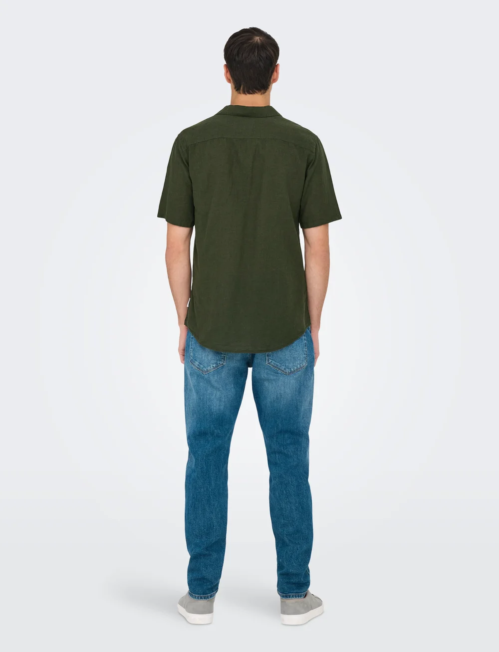 ONLY & SONS - ONSCAIDEN LIFE SS SOLID RESORT LINENNOOS - linen shirts - kambaba - 3