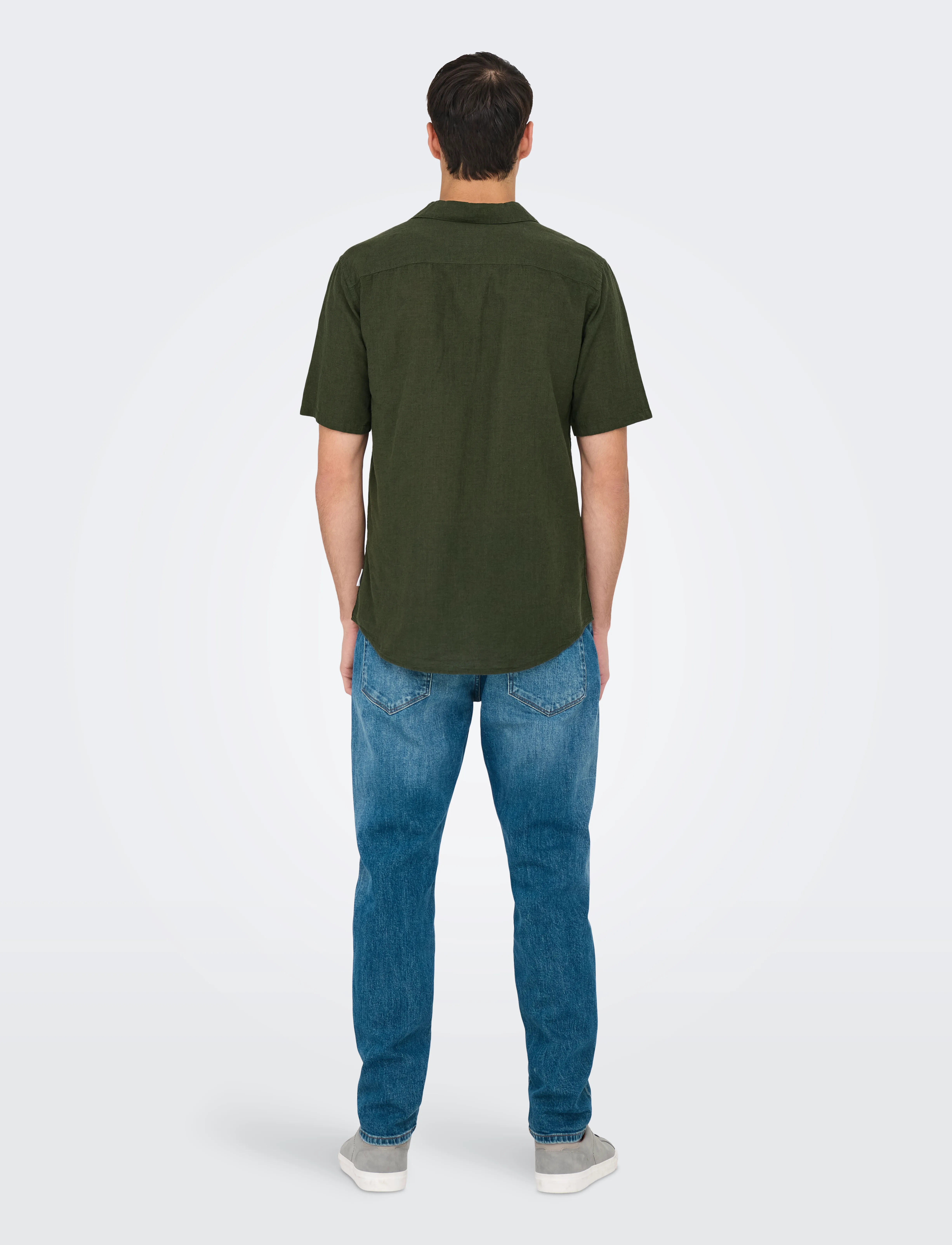 ONLY & SONS - ONSCAIDEN SS SOLID RESORT LINEN NOOS - laveste priser - kambaba - 3
