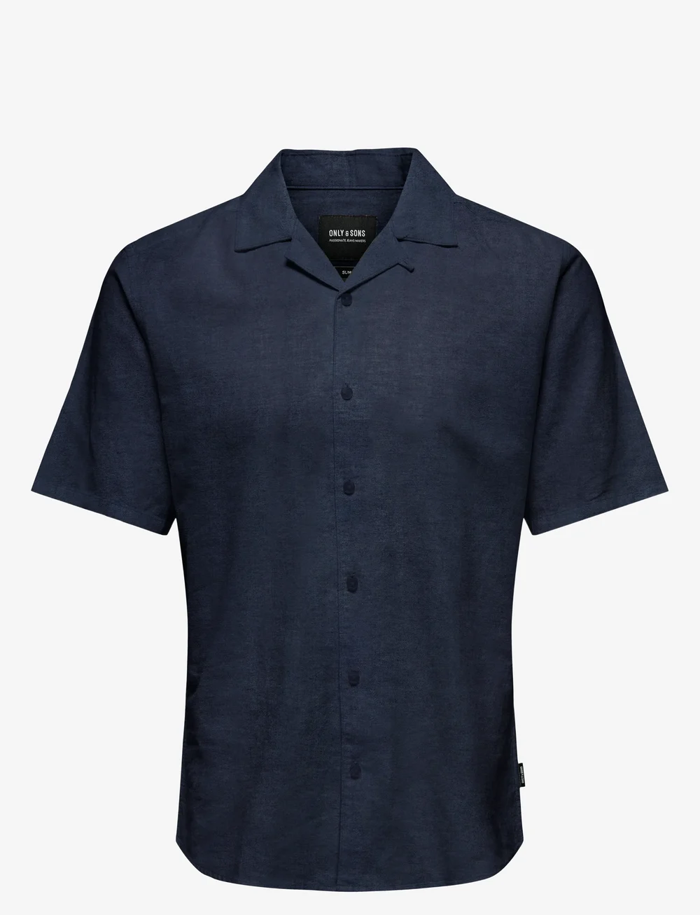 ONLY & SONS - ONSCAIDEN LIFE SS SOLID RESORT LINENNOOS - linen shirts - night sky - 1