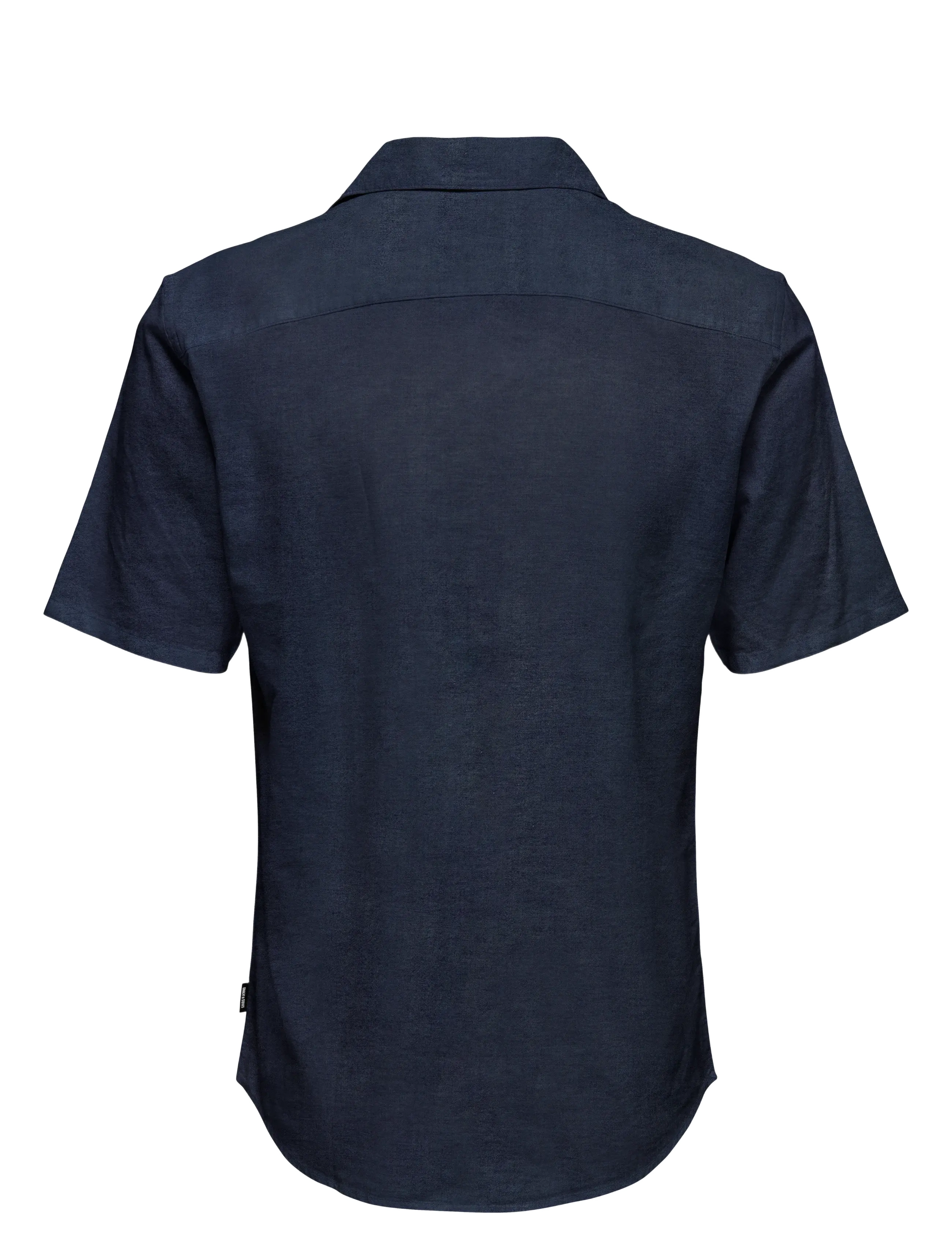 ONLY & SONS - ONSCAIDEN SS SOLID RESORT LINEN NOOS - linen shirts - night sky - 2