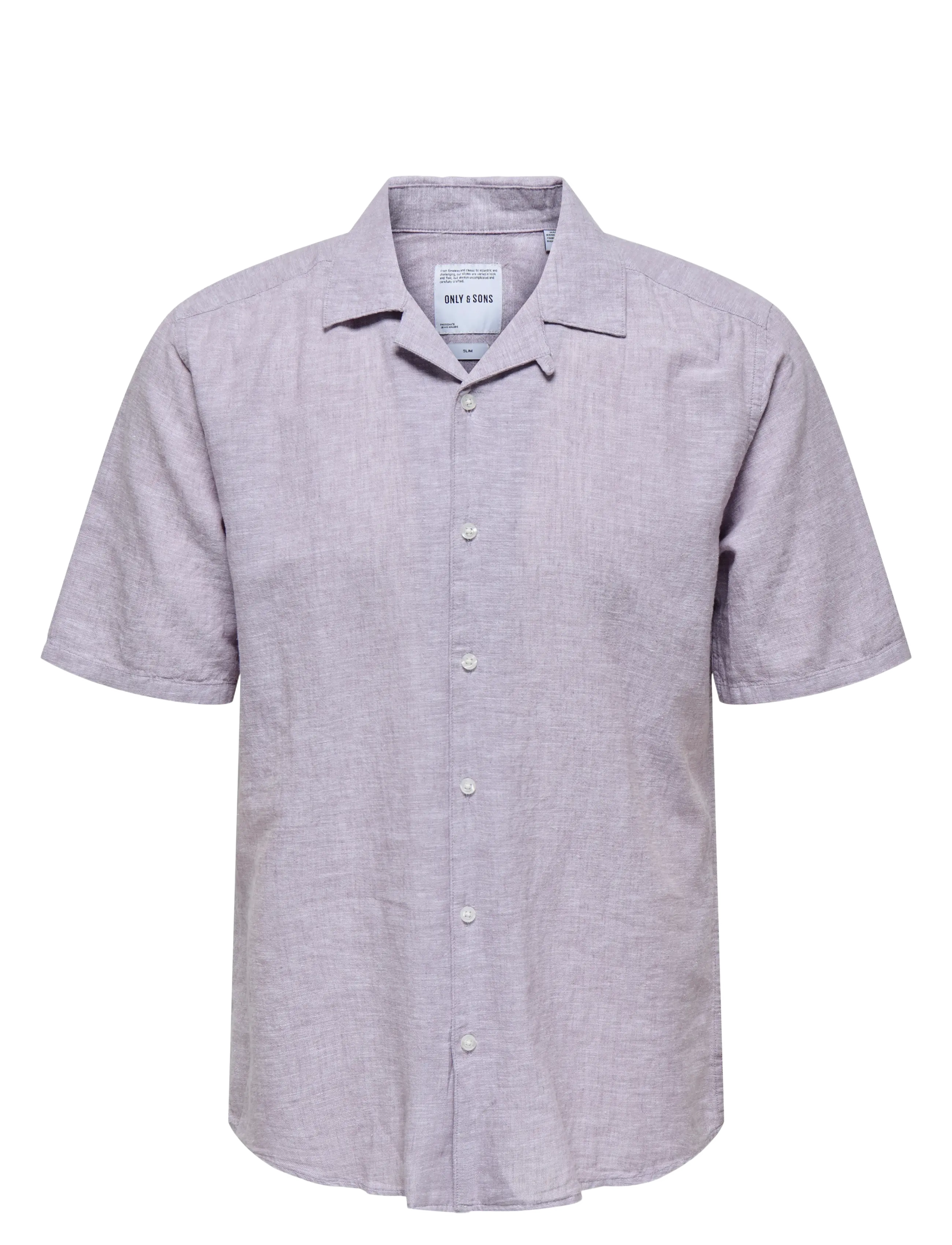 ONLY & SONS ONSCAIDEN SS SOLID RESORT LINEN NOOS - Apģērbi - NIRVANA / purple