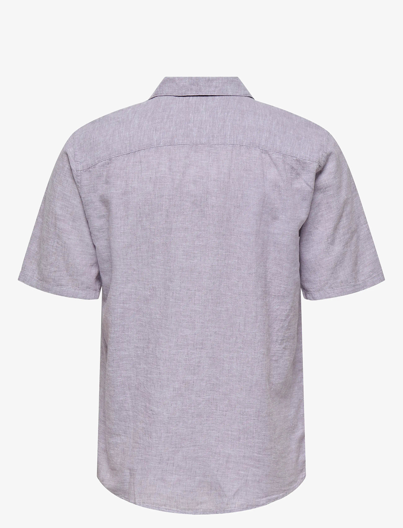 ONLY & SONS - ONSCAIDEN SS SOLID RESORT LINEN NOOS - hørskjorter - nirvana - 1
