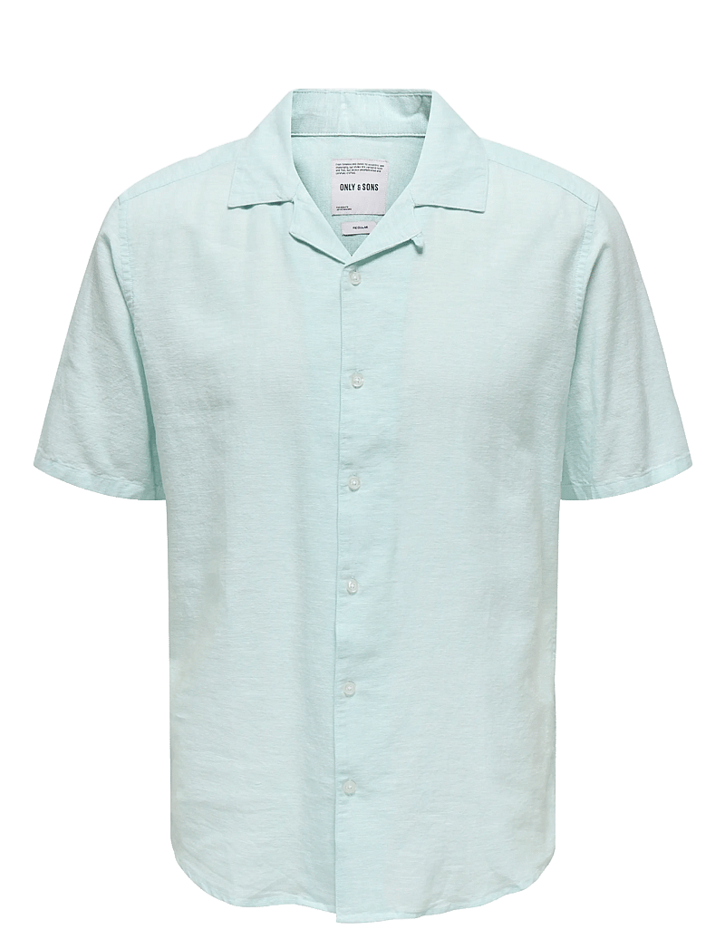 ONLY & SONS - ONSCAIDEN SS SOLID RESORT LINEN NOOS - leinenhemden - plume - 1