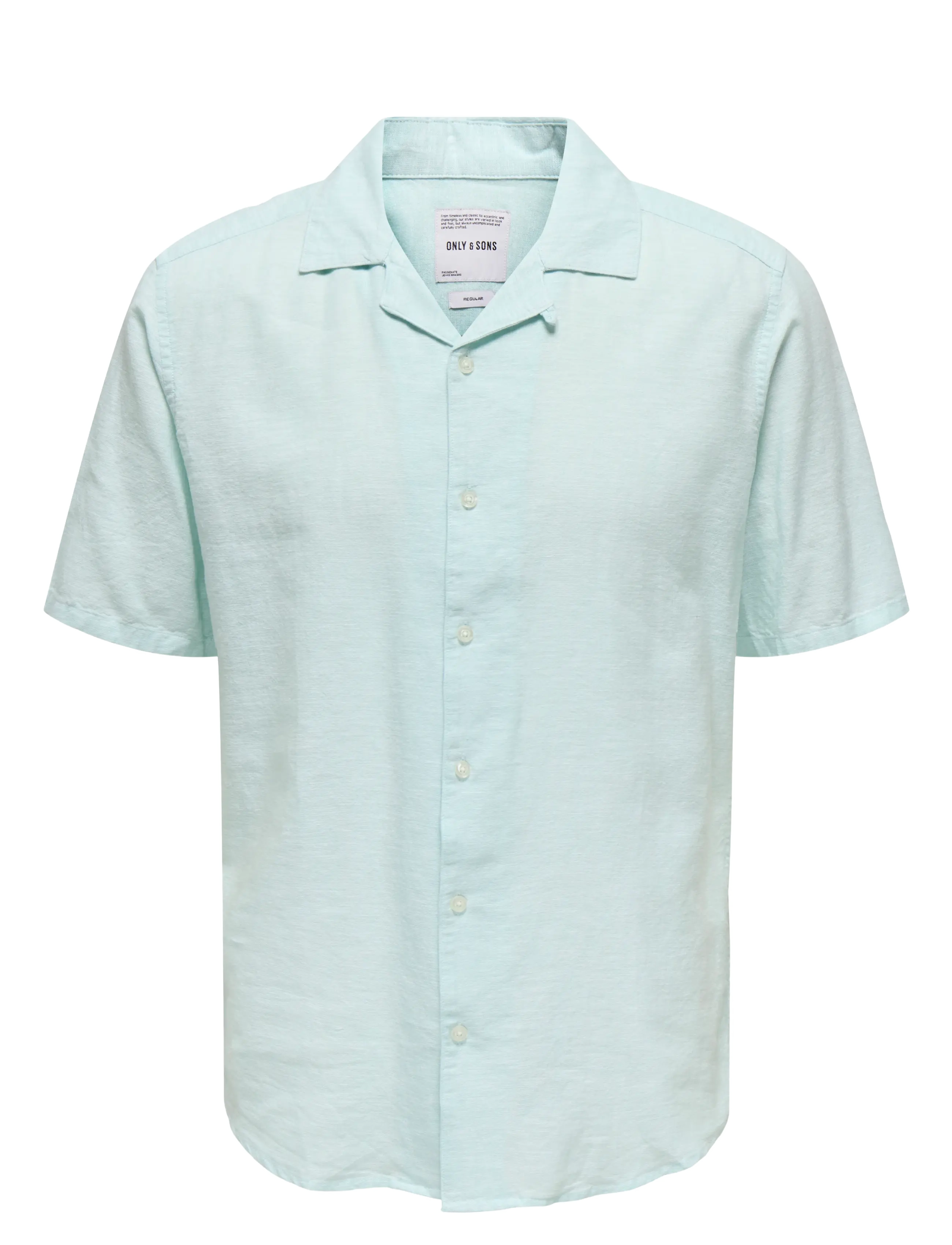 ONLY & SONS ONSCAIDEN SS SOLID RESORT LINEN NOOS - Apģērbi - PLUME / blue