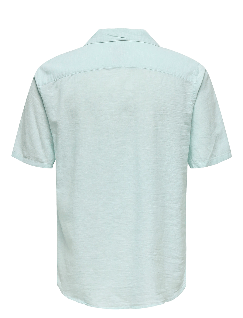 ONLY & SONS - ONSCAIDEN SS SOLID RESORT LINEN NOOS - leinenhemden - plume - 2