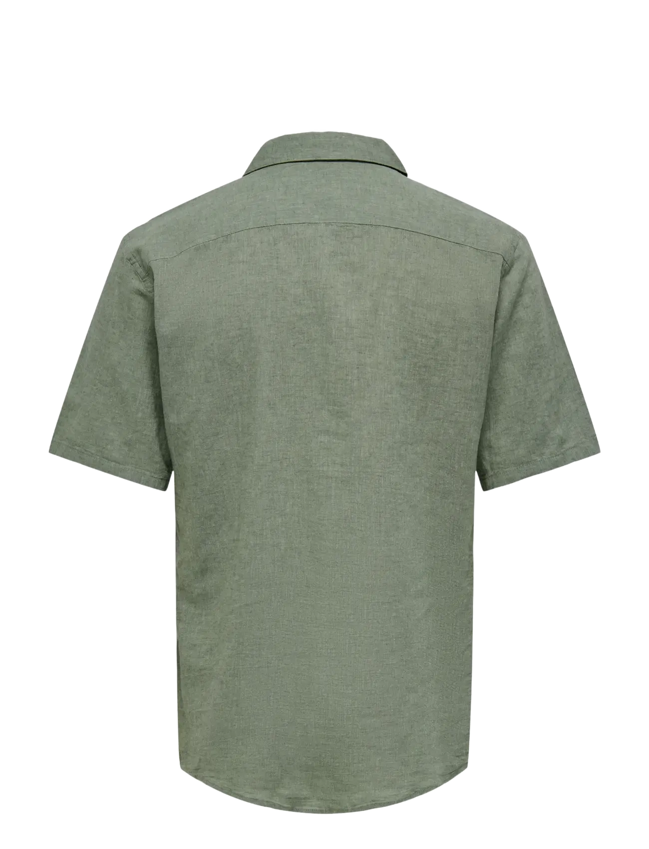 ONLY & SONS - ONSCAIDEN SS SOLID RESORT LINEN NOOS - koszule lniane - swamp - 2