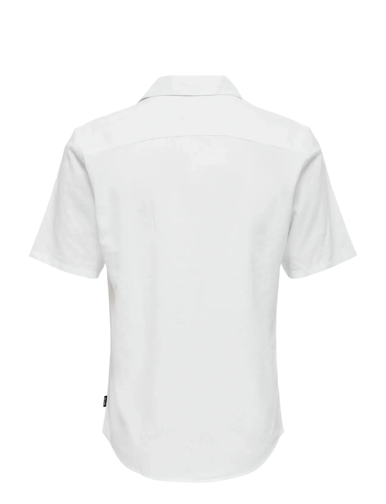 ONLY & SONS - ONSCAIDEN SS SOLID RESORT LINEN NOOS - linased särgid - white - 2