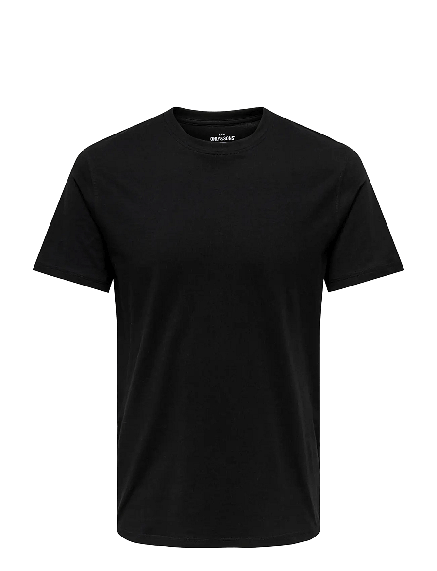 ONLY & SONS - ONSMAX LIFE SS STITCH TEE NOOS - short-sleeved t-shirts - black - 1