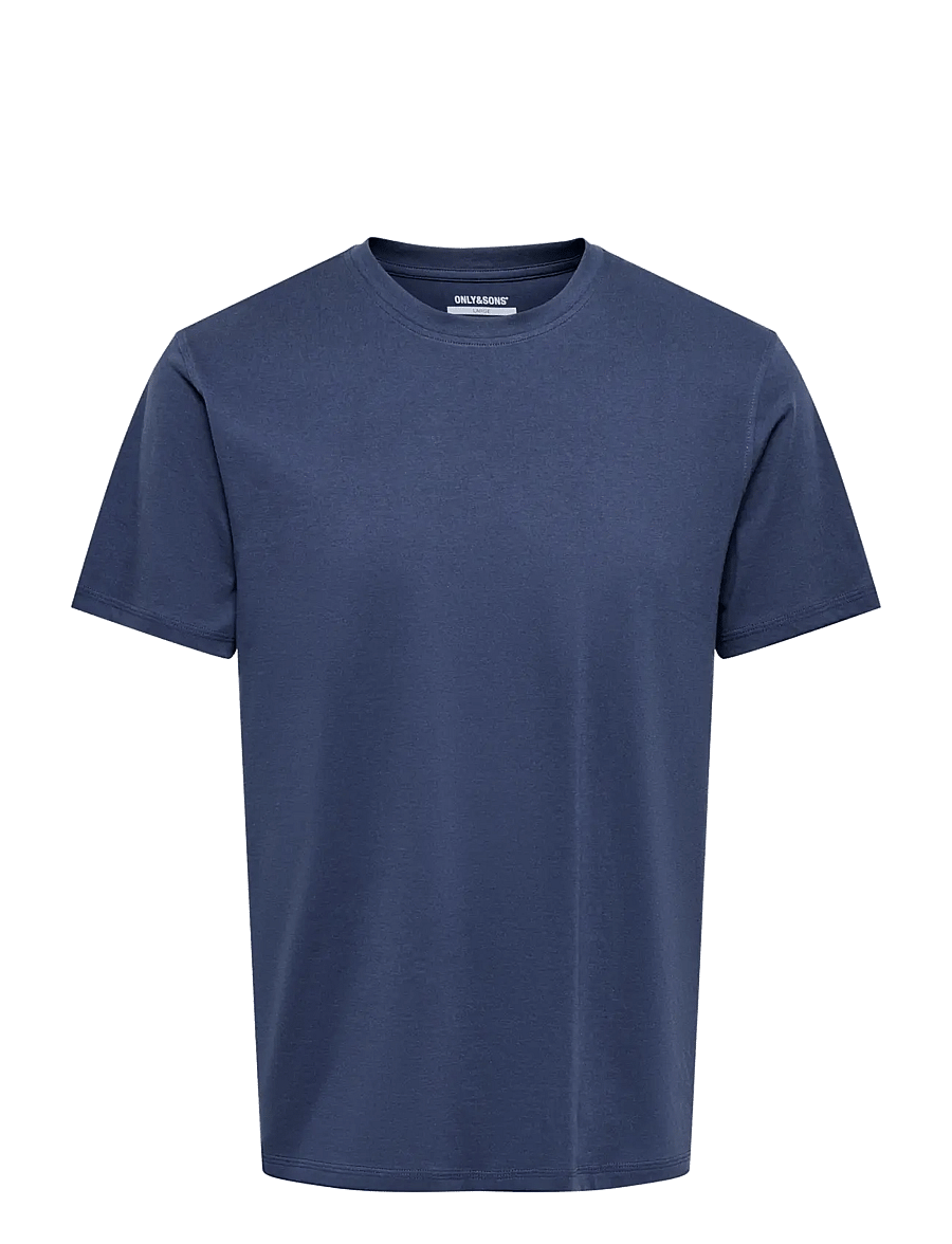 ONLY & SONS - ONSMAX LIFE SS STITCH TEE NOOS - lühikeste varrukatega t-särgid - blue nights - 1