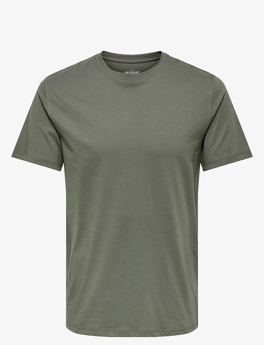ONLY & SONS - ONSMAX LIFE SS STITCH TEE NOOS - lühikeste varrukatega t-särgid - castor gray - 1