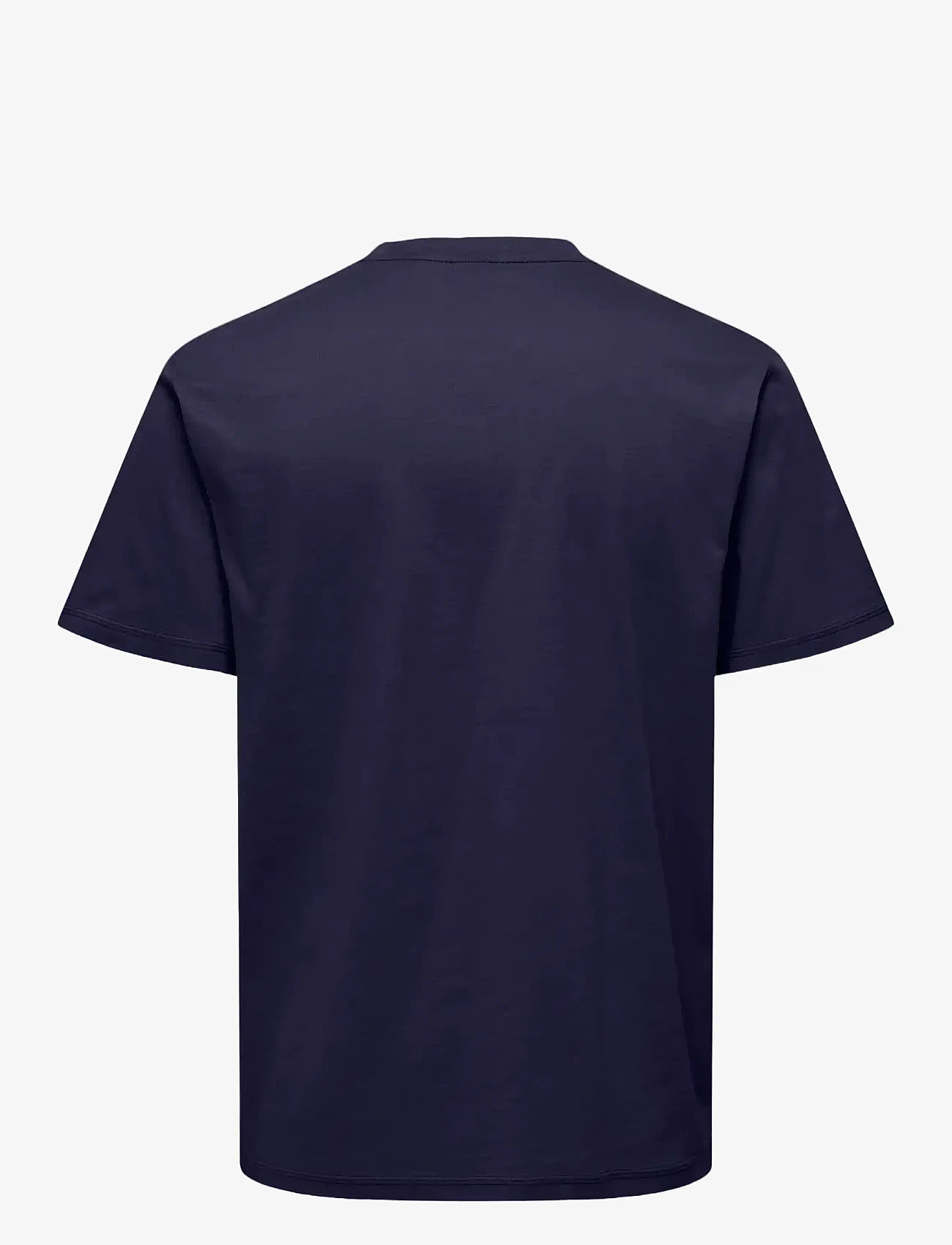 ONLY & SONS - ONSMAX LIFE SS STITCH TEE NOOS - short-sleeved t-shirts - evening blue - 1