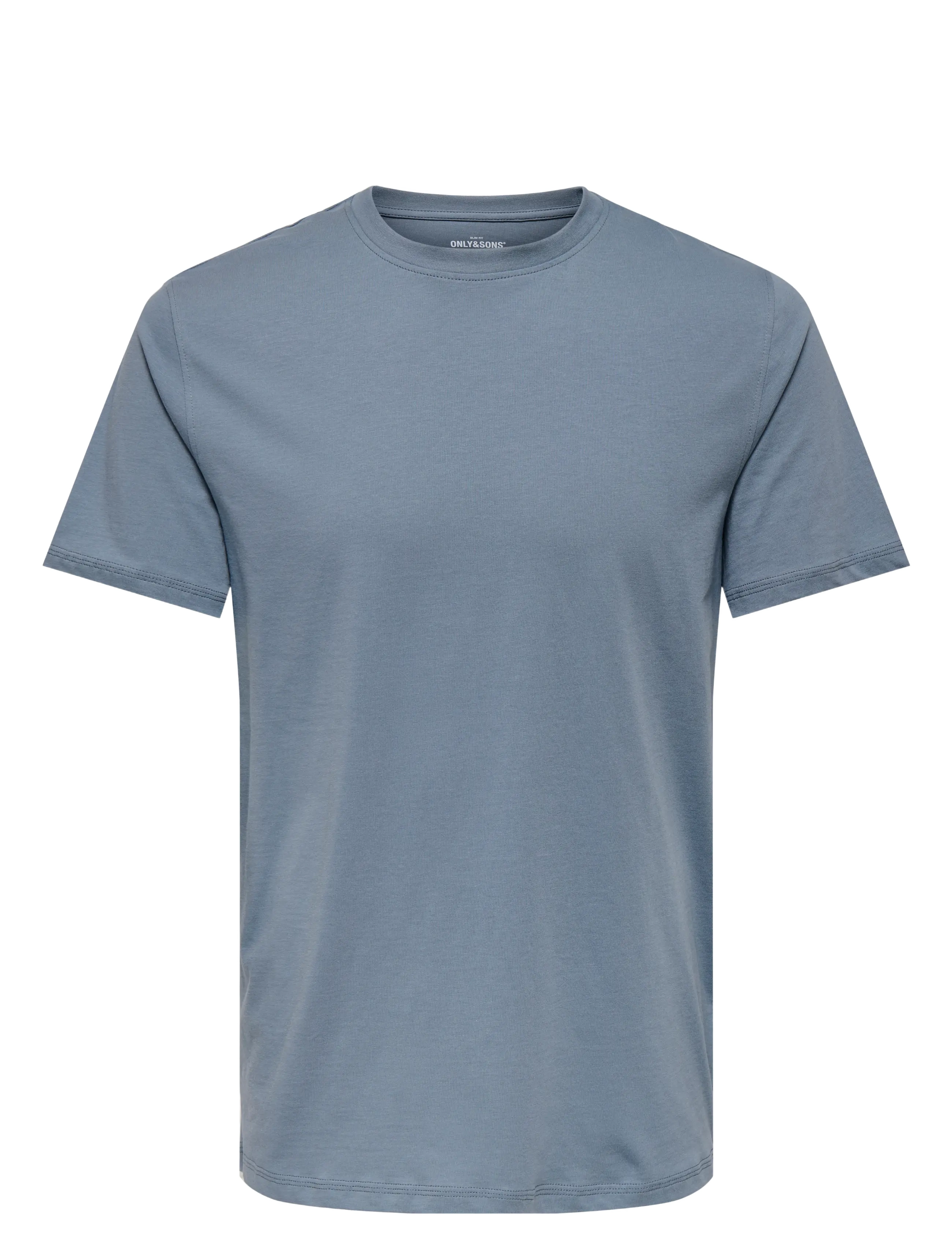 ONLY & SONS Onsmax Life Ss Stitch Tee Noos Blau - S - Herren