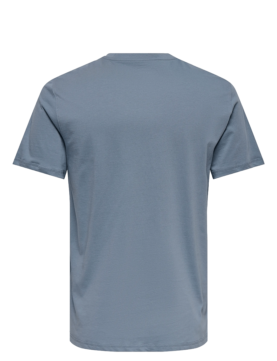 ONLY & SONS - ONSMAX LIFE SS STITCH TEE NOOS - lühikeste varrukatega t-särgid - flint stone - 2