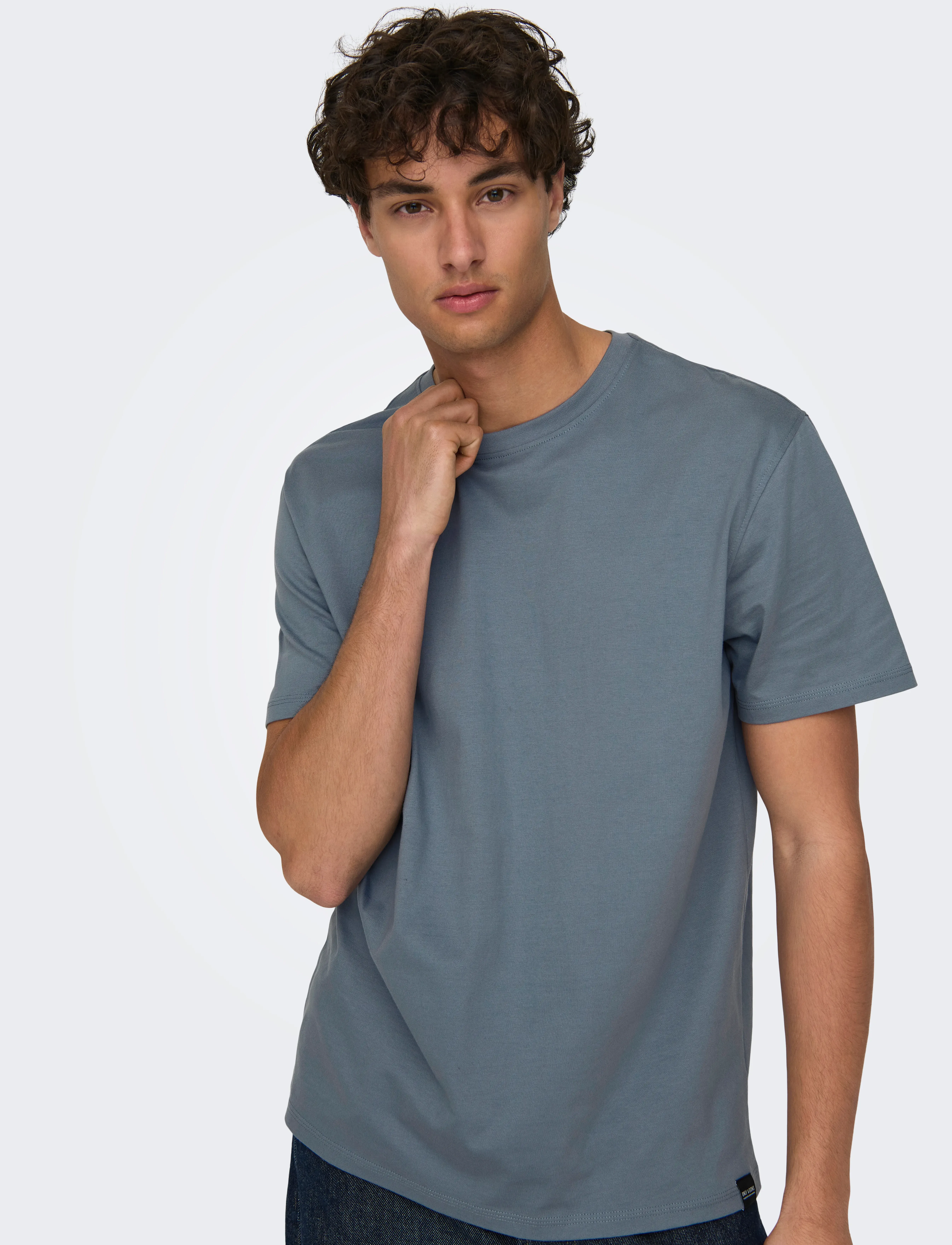 ONLY & SONS Onsmax Life Ss Stitch Tee Noos t-shirts - bas herr – bild 6