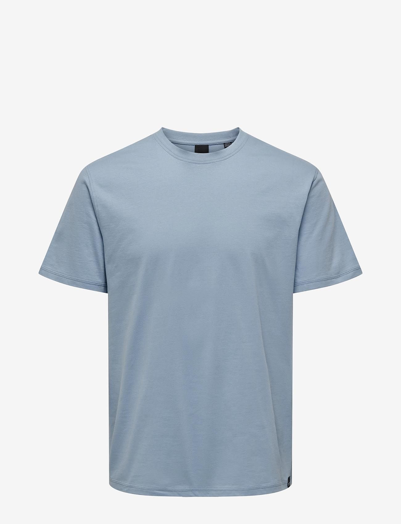 ONLY & SONS - ONSMAX LIFE SS STITCH TEE NOOS - alhaisimmat hinnat - glacier lake - 0