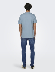 ONLY & SONS - ONSMAX LIFE SS STITCH TEE NOOS - alhaisimmat hinnat - glacier lake - 3