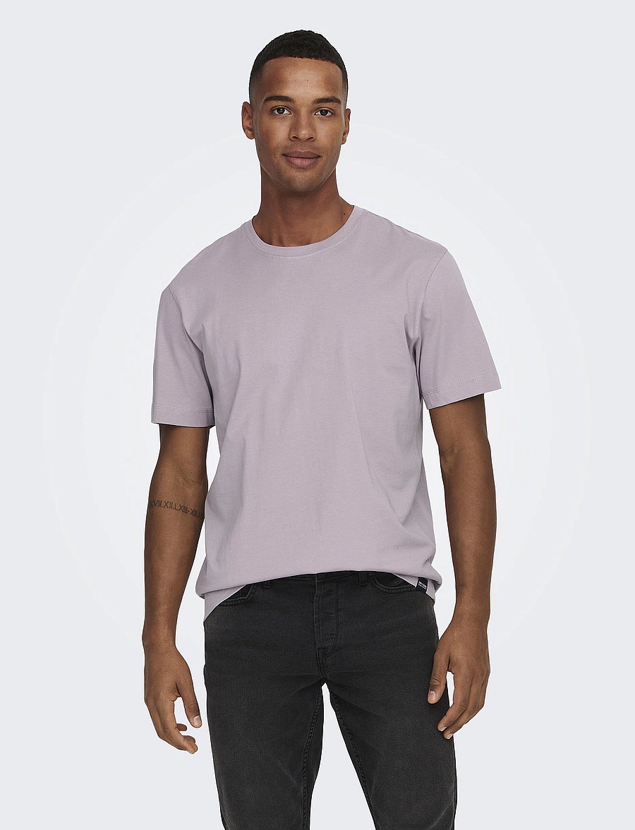 ONLY & SONS - ONSMAX LIFE SS STITCH TEE NOOS - lühikeste varrukatega t-särgid - nirvana - 0