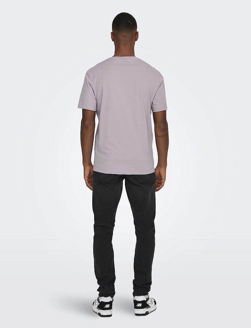 ONLY & SONS - ONSMAX LIFE SS STITCH TEE NOOS - kurzärmelig - nirvana - 3