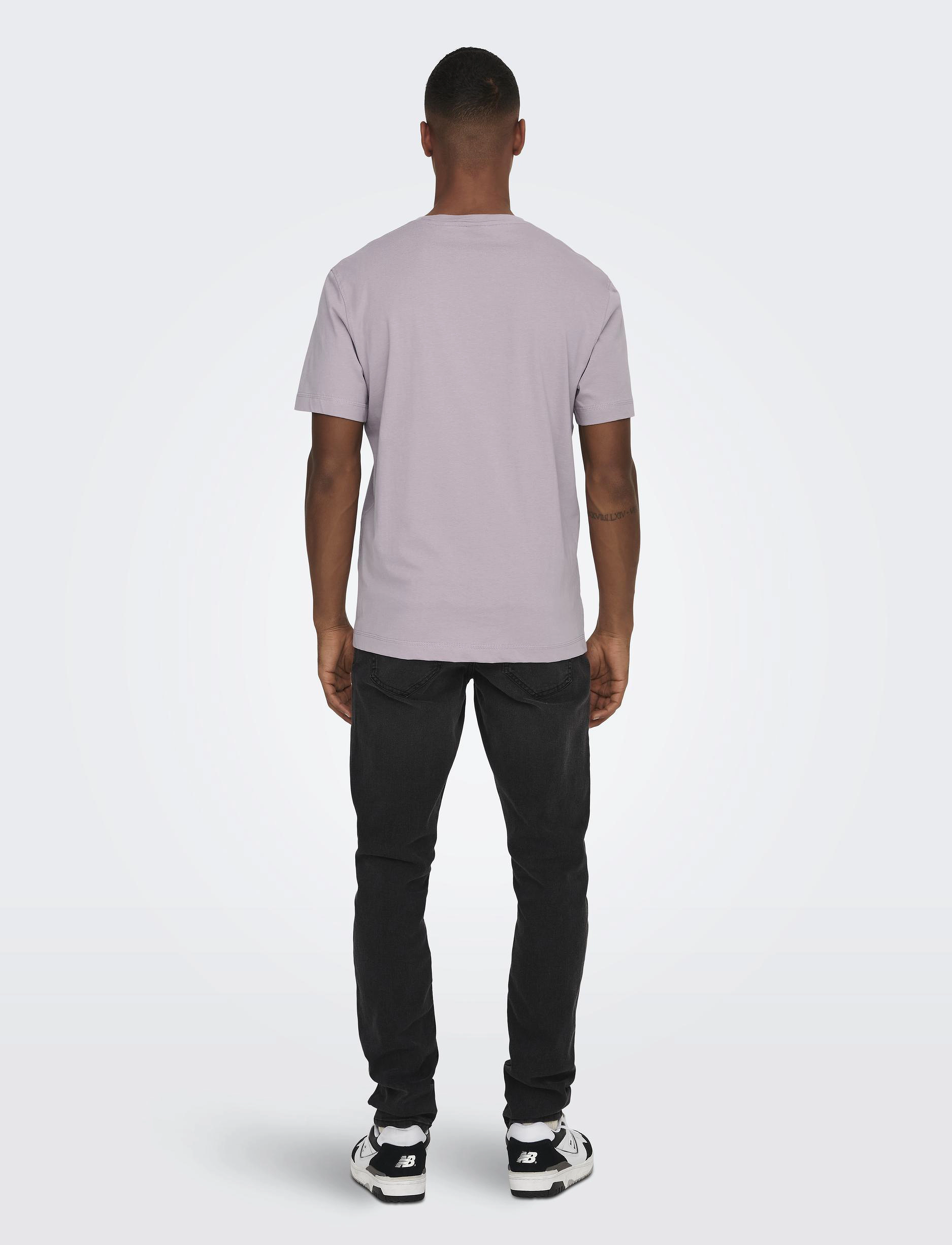 ONLY & SONS - ONSMAX LIFE SS STITCH TEE NOOS - lühikeste varrukatega t-särgid - nirvana - 3