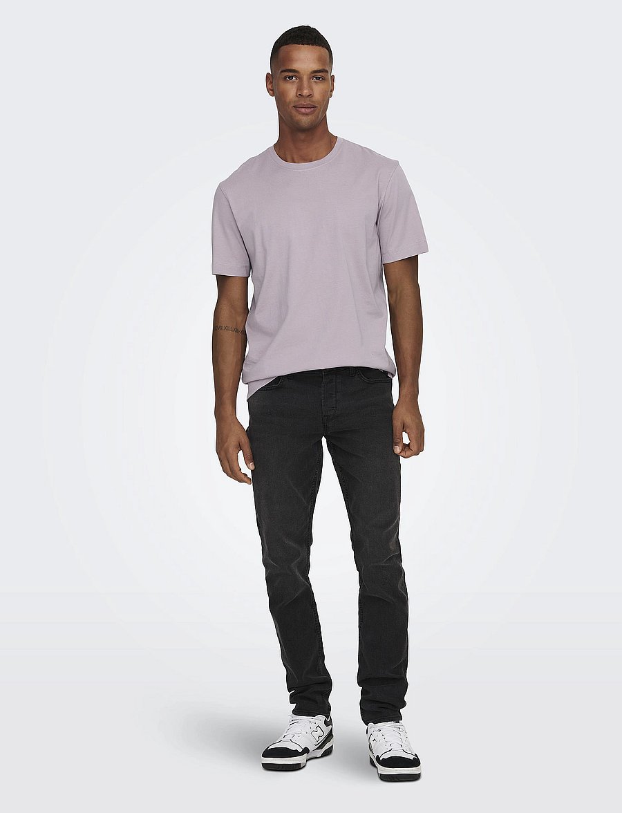 ONLY & SONS - ONSMAX LIFE SS STITCH TEE NOOS - lühikeste varrukatega t-särgid - nirvana - 4