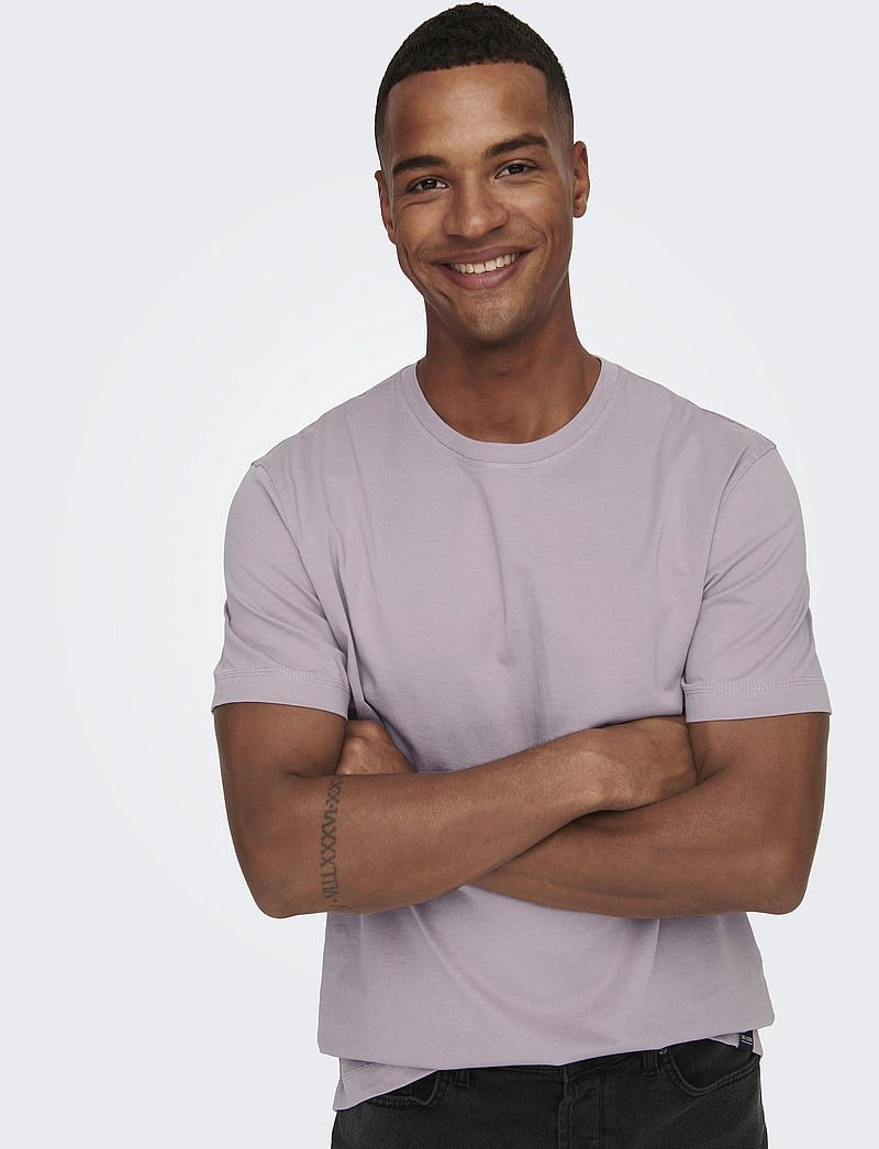 ONLY & SONS - ONSMAX LIFE SS STITCH TEE NOOS - kurzärmelig - nirvana - 5