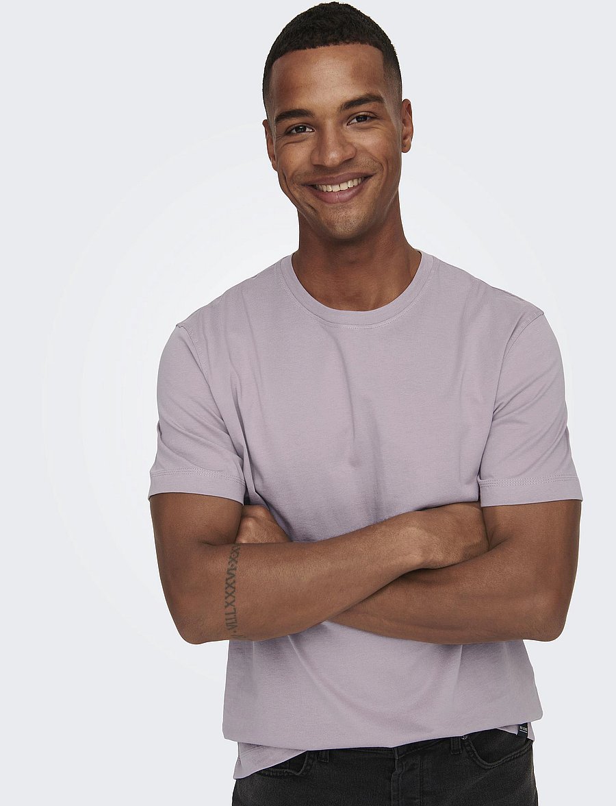 ONLY & SONS - ONSMAX LIFE SS STITCH TEE NOOS - lühikeste varrukatega t-särgid - nirvana - 5