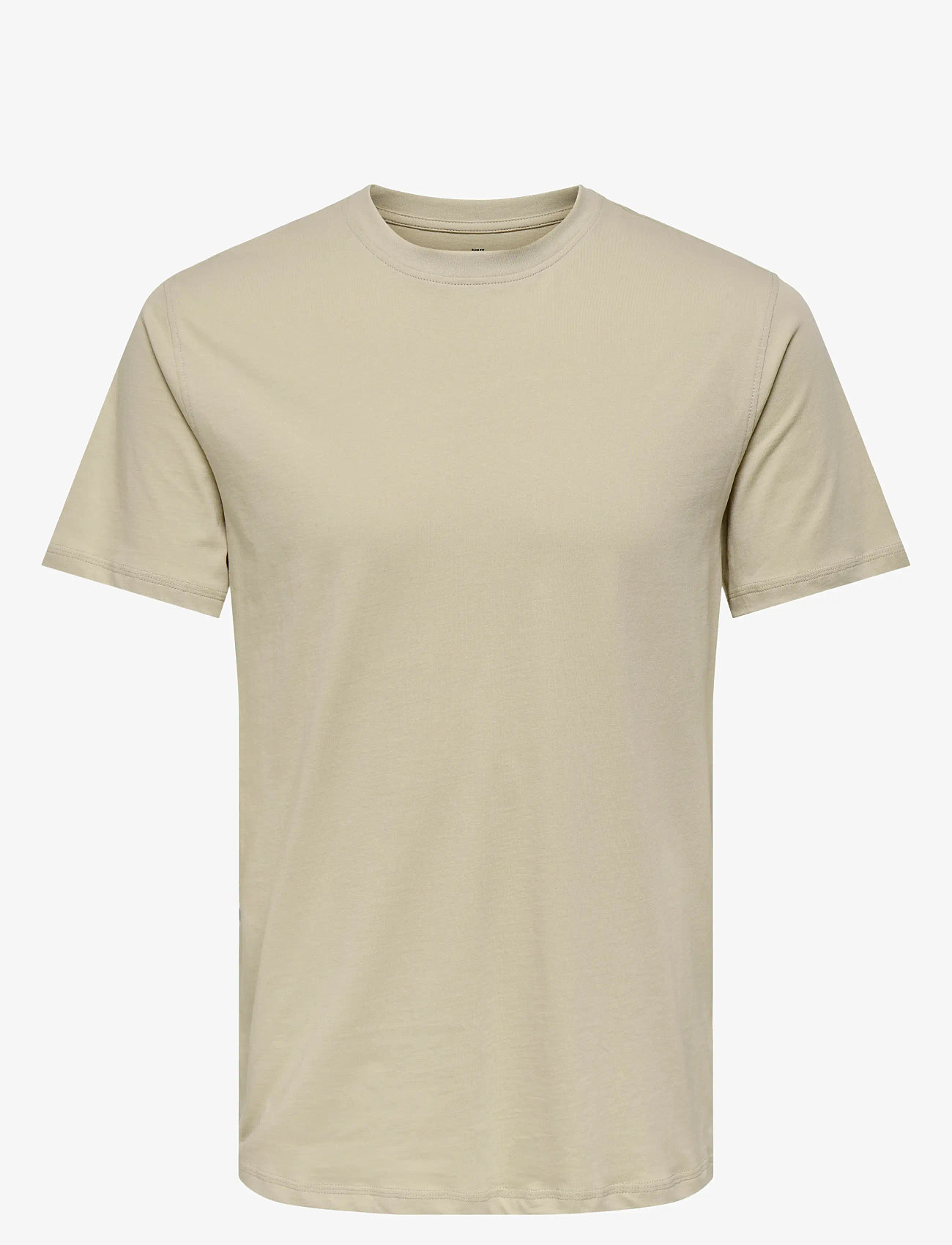 ONLY & SONS - ONSMAX LIFE SS STITCH TEE NOOS - short-sleeved t-shirts - pelican - 1