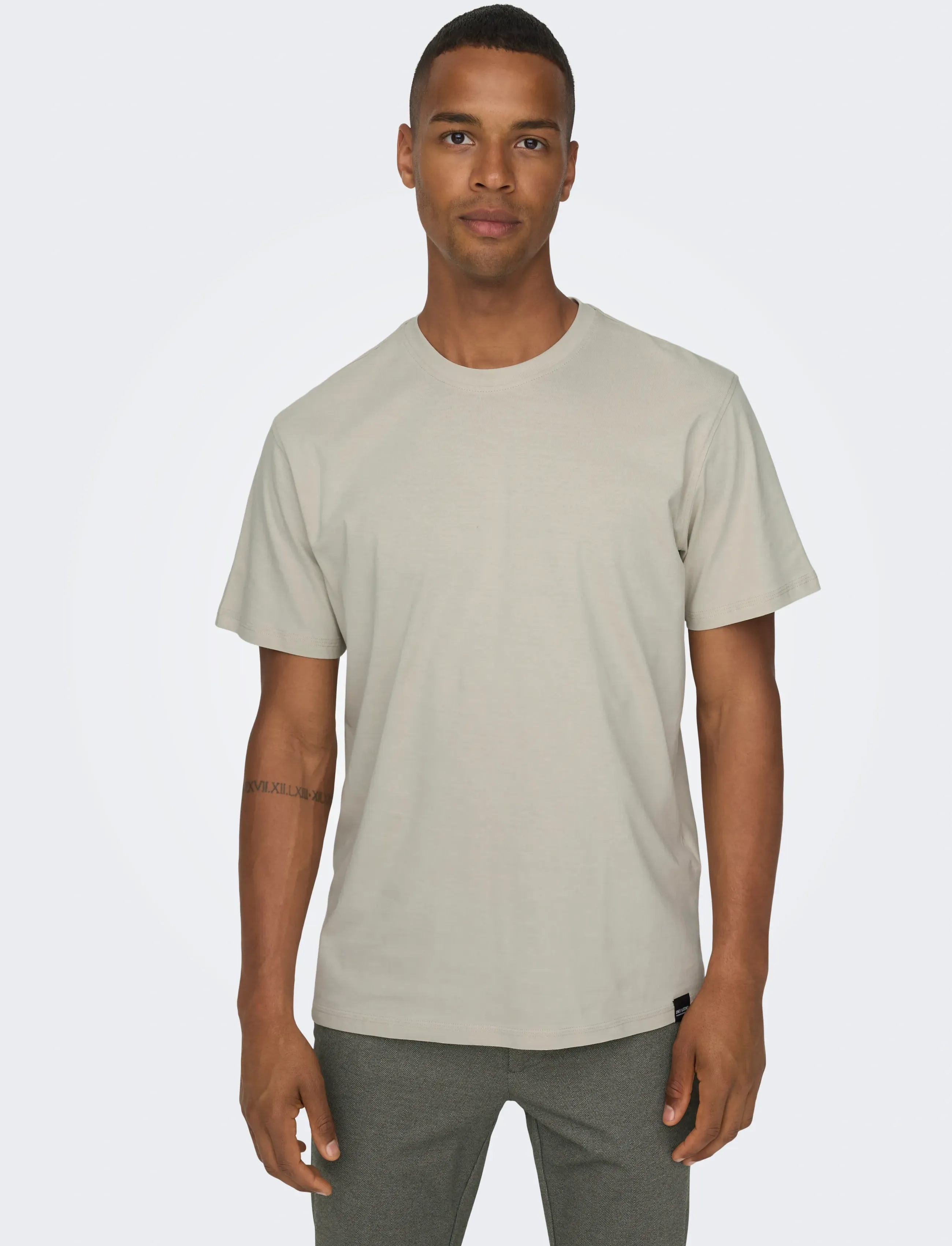 ONLY & SONS Onsmax Life Ss Stitch Tee Noos t-shirts - bas herr – bild 6