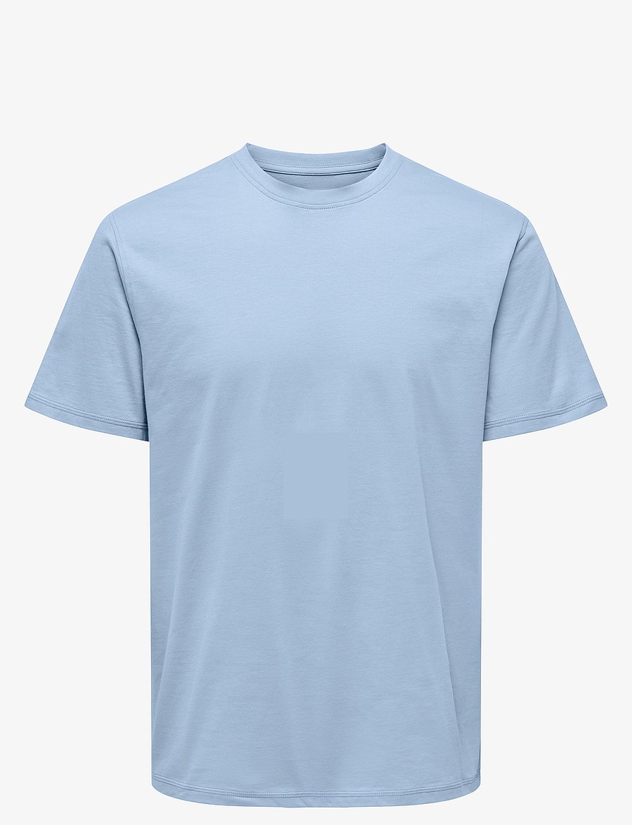 ONLY & SONS - ONSMAX LIFE SS STITCH TEE NOOS - lühikeste varrukatega t-särgid - skyway - 1