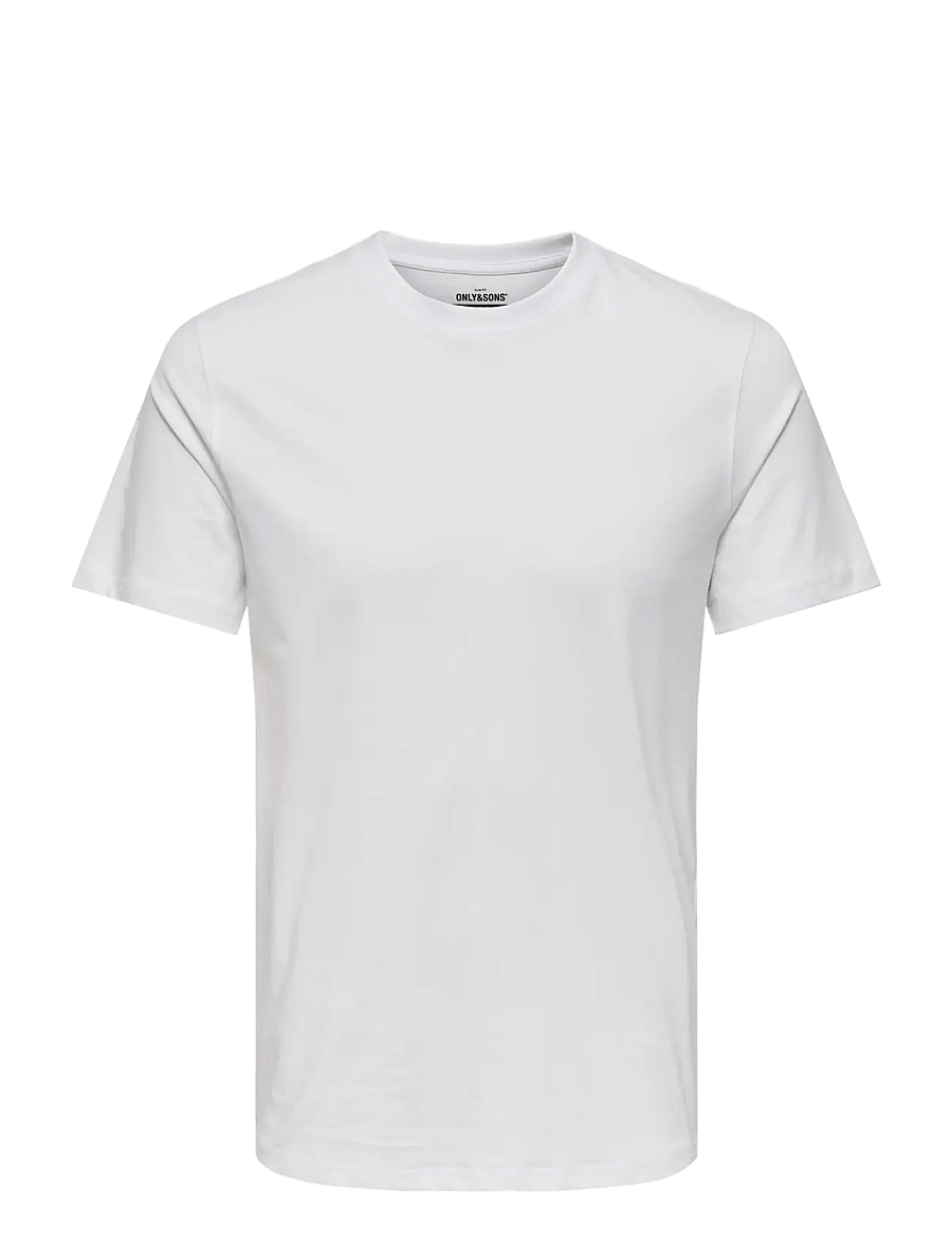 ONLY & SONS - ONSMAX LIFE SS STITCH TEE NOOS - lühikeste varrukatega t-särgid - white - 1