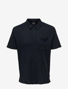 ONSALF REG WAFFLE SS POLO, ONLY & SONS