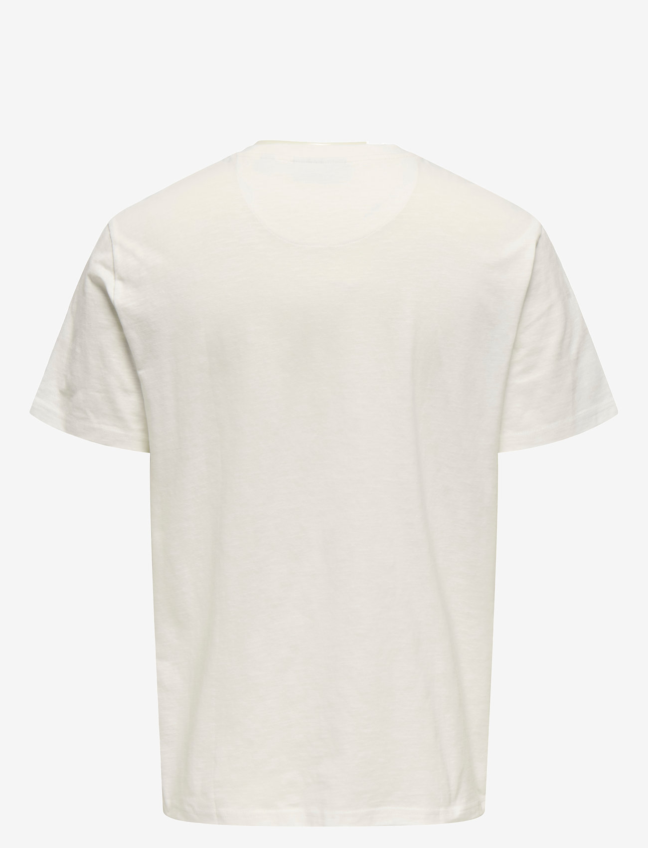 ONLY & SONS - ONSPERRY LIFE REG LEAF SS POCKETTEE NOOS - kortærmede t-shirts - cloud dancer - 2