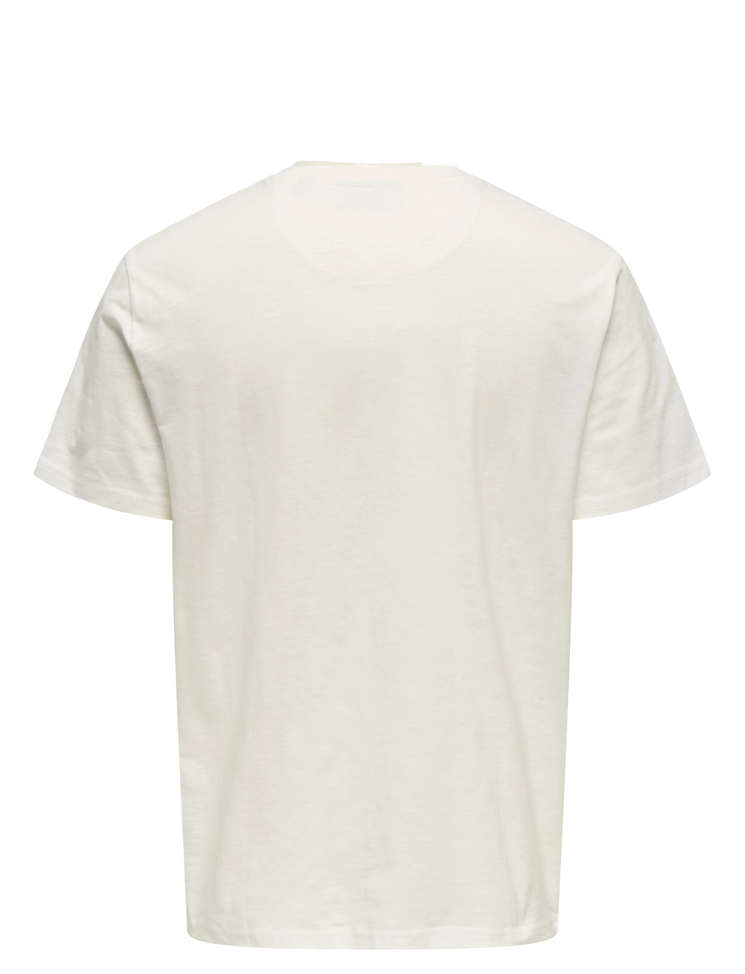 ONLY & SONS - ONSPERRY LIFE REG LEAF SS POCKETTEE NOOS - laveste priser - cloud dancer - 2