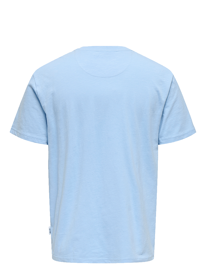 ONLY & SONS - ONSPERRY LIFE REG LEAF SS POCKETTEE NOOS - kurzärmelig - powder blue - 1